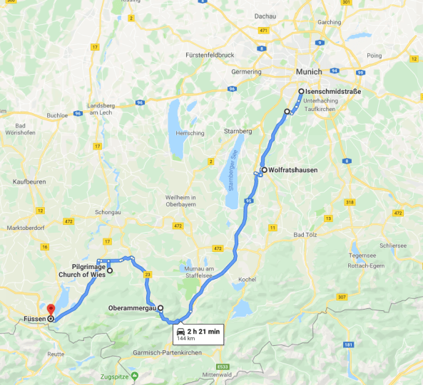 Munich to Fussen